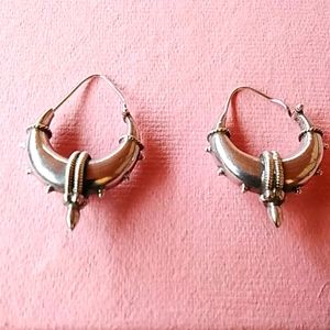 Unique sterling silver earrings.